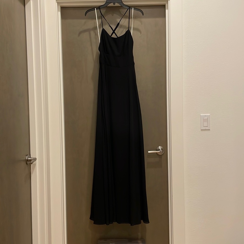 Full length gown.
